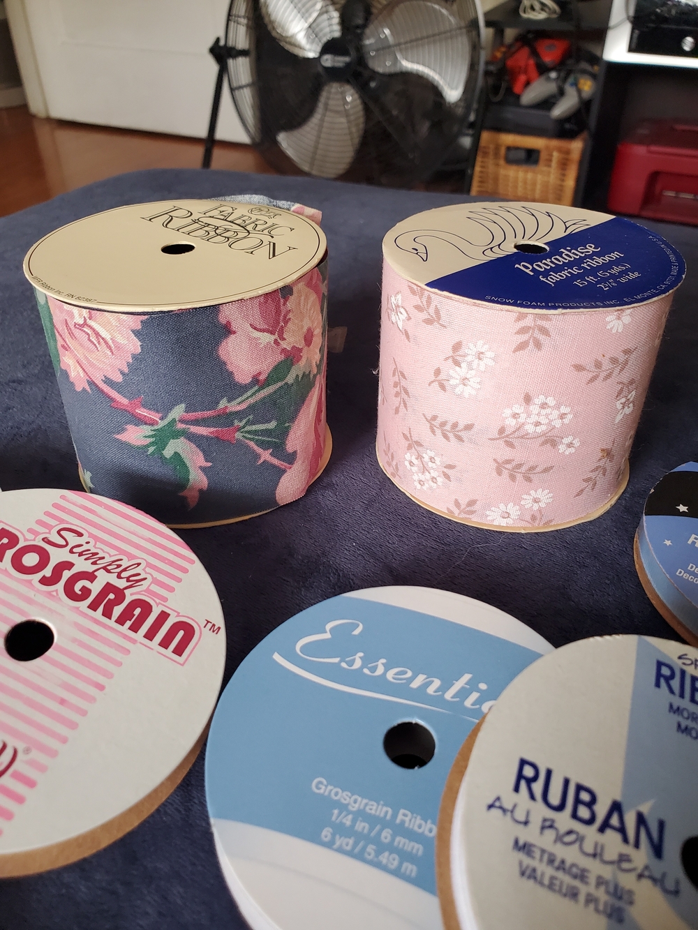 Assorted Spools Of Ribbon - 9 Total - Picture 2 of 5